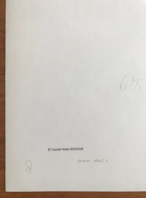 Norbert Buchsbaum - Gelatine zilverdruk - 1979 - 'Bali' - Gesigneerd kopen? Bied vanaf 45!