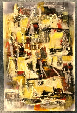 Buy Paul Haanschoten - Abstracte compositie? Bid from 75!