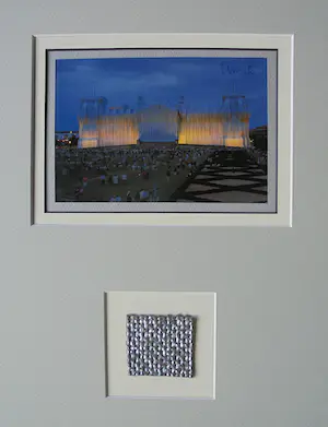 Christo - Project " Wrapped Reichstag "Berlin - inc. original stofmonster - handgesigneerd kopen? Bied vanaf 159!