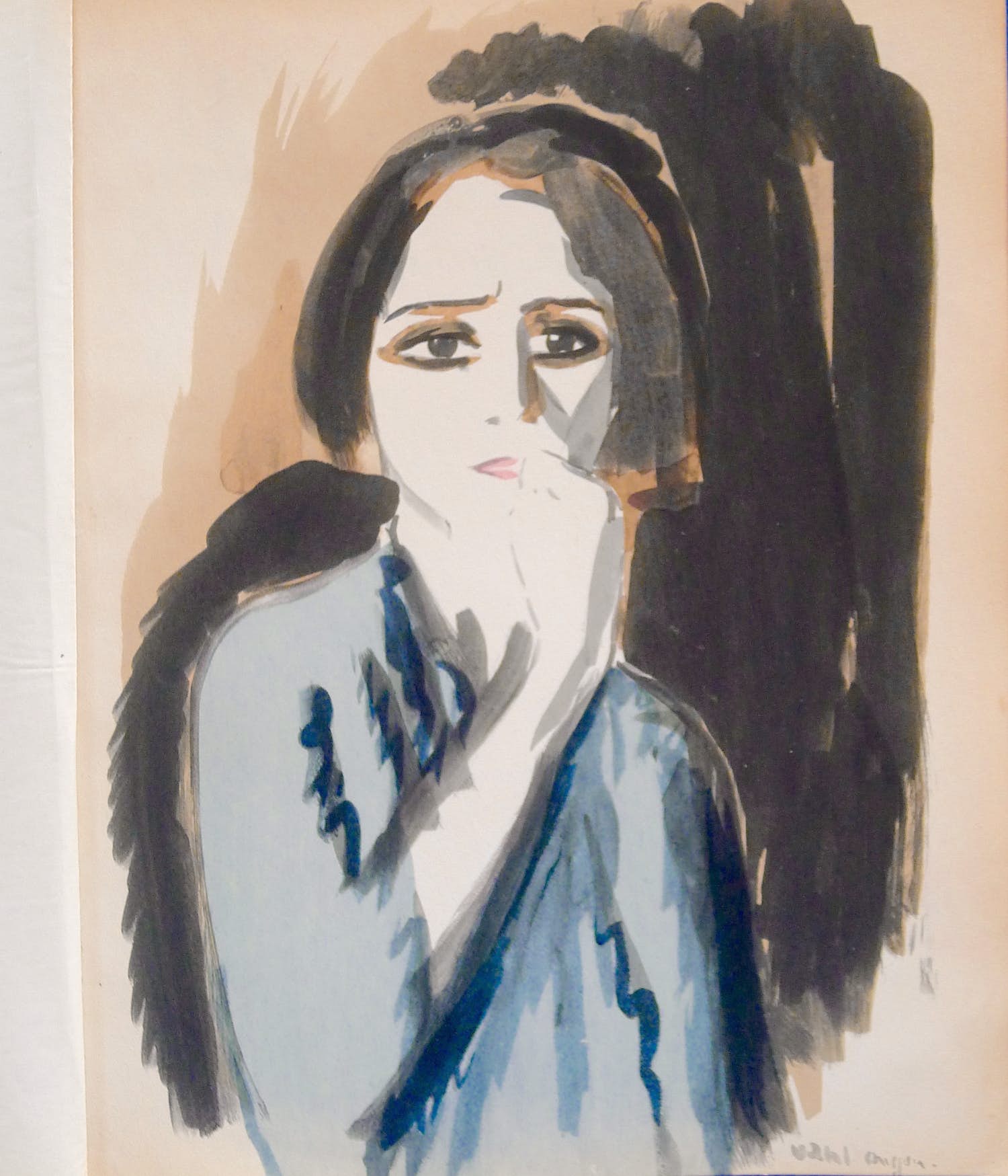 Kees van Dongen - Pochoir-'Colère' verkocht voor € 600!