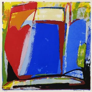 Siebrand Weitenberg - Zeefdruk, Zonder titel - Ingelijst kopen? Bied vanaf 1!