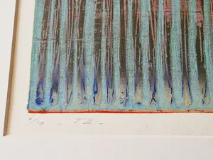 Rita Lentz - in zeer kleine oplage (6/10) handgekleurde houtdruk - in nette alu lijst kopen? Bied vanaf 55!