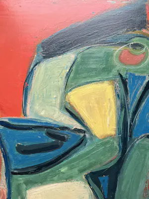 Jeanne Marie van Staveren - olieverf op doek | 'zonder titel' | jaren '80 kopen? Bied vanaf 20!