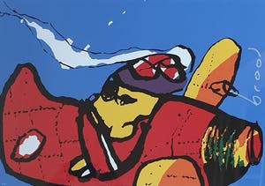 AcheterHerman Brood - "Red Baron' - nieuwe lijst? Enchérissez de 535!