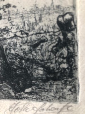 Johan D. Scherft - Knotwilg in hollands landschap kopen? Bied vanaf 20!