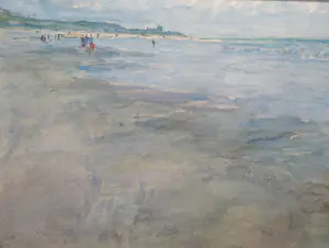 Piet van Boxel - Flaneren aan het Noordzee strand kopen? Bied vanaf 150!