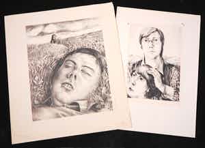 Wout van Vliet - Lot van twee litho's verkocht voor € 35!