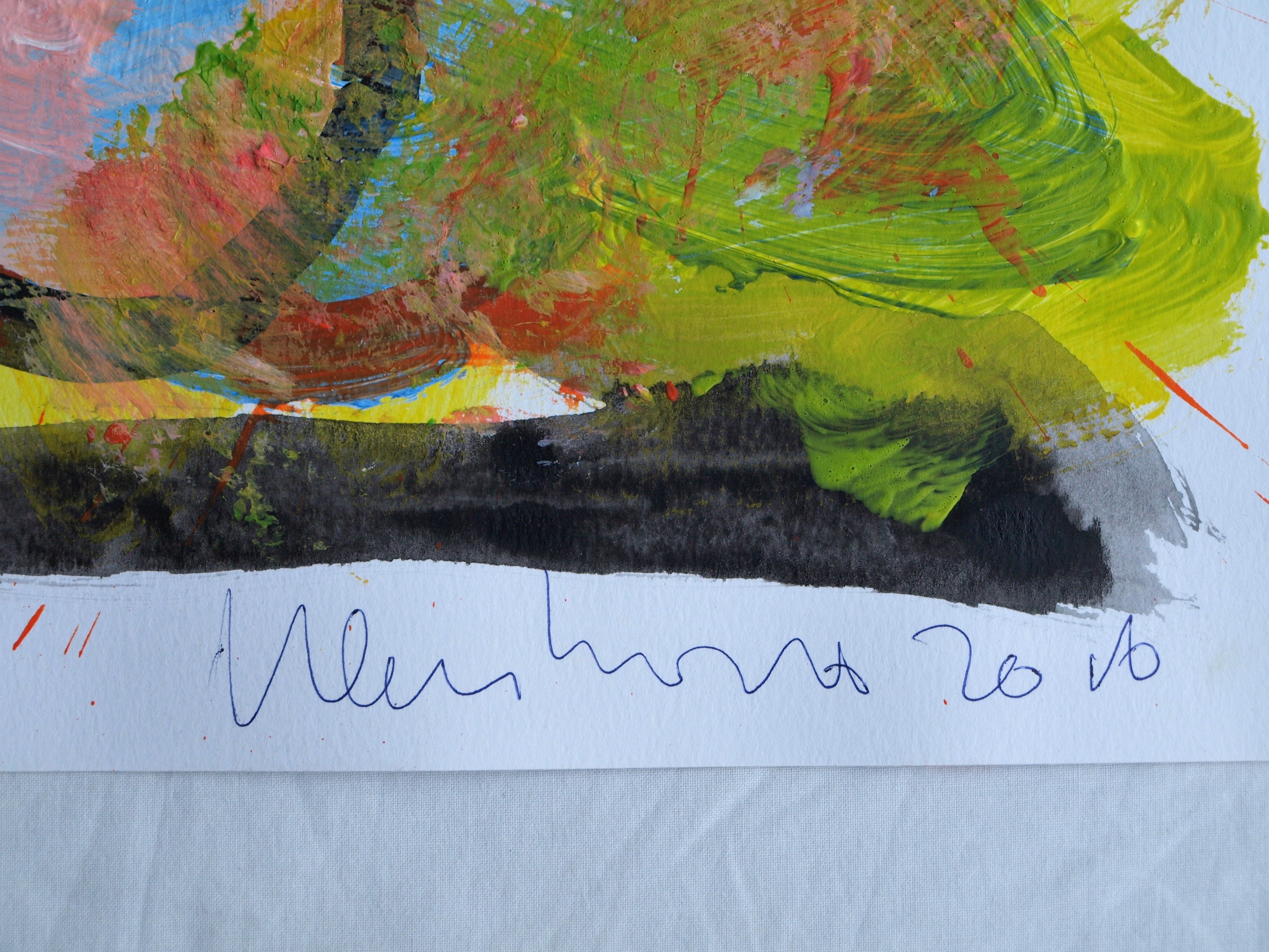 Peter Klashorst - Acrylverf op papier – Abstract 12 - 2016 kopen? Bied vanaf 35!