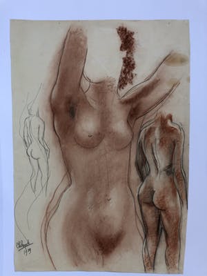 Charles Eyck - Studie van een vrouwelijk naakt. kopen? Bied vanaf 100!
