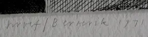 Herman Berserik - Ets: Drieluik met hobbelpaard - 1971 kaufen? Bieten Sie von 89!