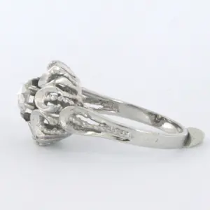 18k witgouden ring met roos geslepen diamant tot. 0.40ct – F/G - VS/SI kopen? Bied vanaf 625!