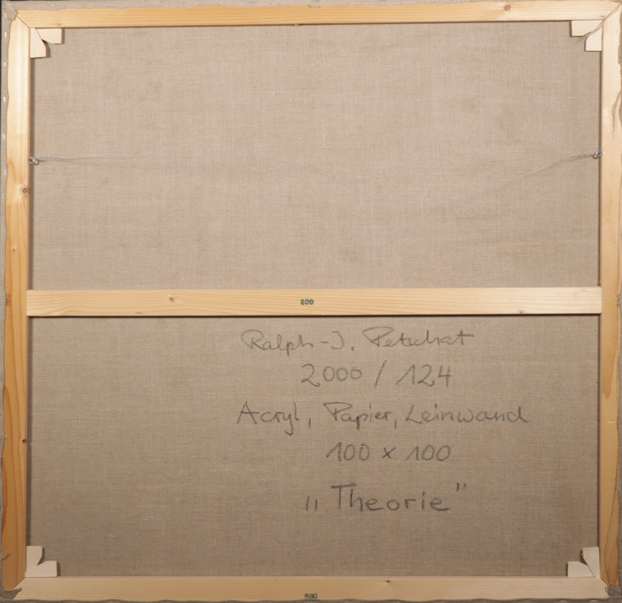 Ralph J. Petschat - Acryl en papier op doek, Theorie  kopen? Bied vanaf 150!