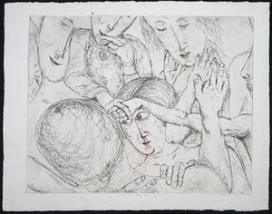 Henk Visch - Handgekleurde ets, Al het naderen nr. 4 kopen? Bied vanaf 1!