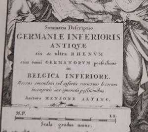 Menso Alting - Kopergravure, Germaniae inferioris antique kopen? Bied vanaf 10!