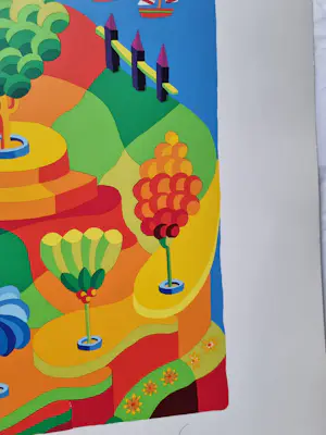 Louis Gans - Fantasielandschap kopen? Bied vanaf 75!