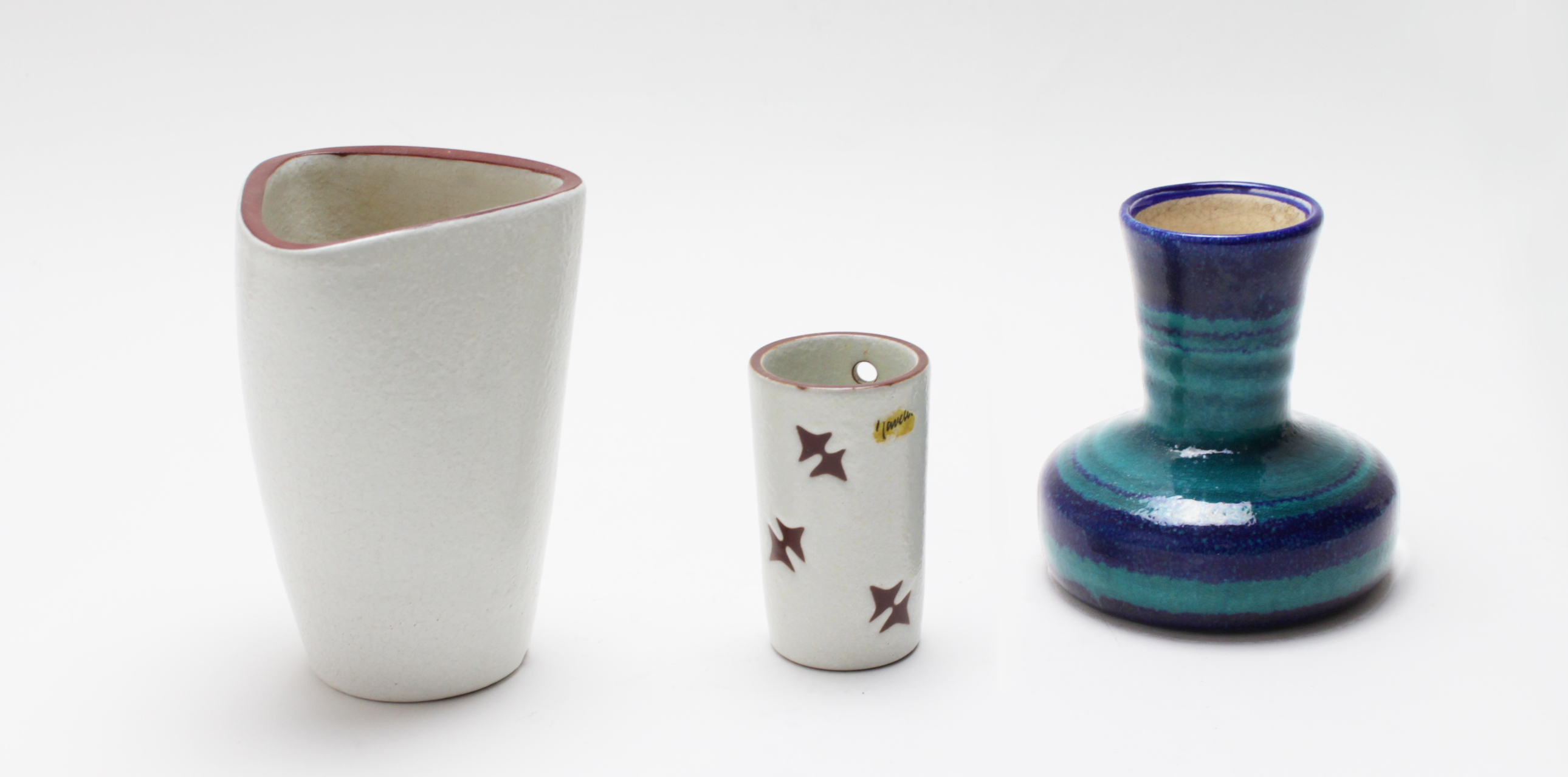 Potterie Ravelli - 3 aardewerk vazen verkocht voor € 10!