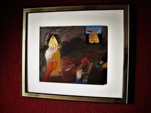Michel van Overbeeke - Zeldzame gesigneerde 1991 zg. bladgoud GOUACHE - Fraai ingelijst! kopen? Bied vanaf 189!