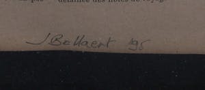 Jan Bollaert - Assemblage op papier, Abyssines -Ingelijst kopen? Bied vanaf 1!