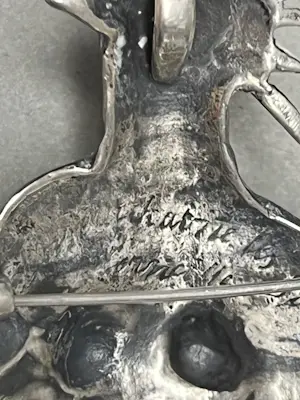 Corneille - L'oiseau habite les songes zilveren hanger broche, handgesigneerd, 1991 kopen? Bied vanaf 750!