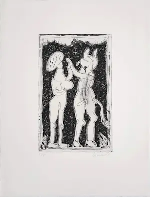 Lucebert - Ets: Paradijs & gedicht (1981) kopen? Bied vanaf 150!