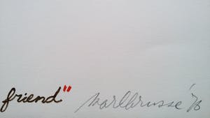 Mark Brusse - Hommage to a very good friend, litho kopen? Bied vanaf 45!