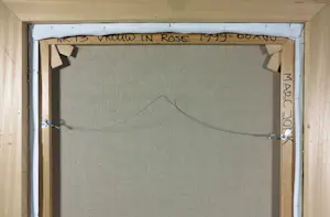 Marc Jonk - Arcyl op doek, Vrouw in rose (nr.13 ) - Ingelijst kopen? Bied vanaf 150!