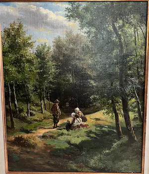 Hermanus Willem Koekkoek - Gezelschap in het bos kopen? Bied vanaf 1200!
