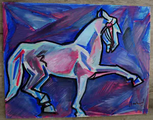 Johan Jacob Voskuil - Gemengde techniek: gedresseerd paard kopen? Bied vanaf 159!