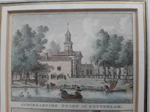 Carel Frederik Bendorp (I) - 1793. Rotterdam. Schiedamsche Poort en Goudsche Poort kaufen? Bieten Sie von 30!