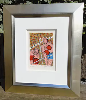 Corneille - Combat sur la lune, litho (prachtig ingelijst) kopen? Bied vanaf 295!