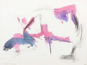 Cobi Nieuwstad - Gemengde techniek op papier, Zonder titel - Ingelijst kopen? Bied vanaf 1!