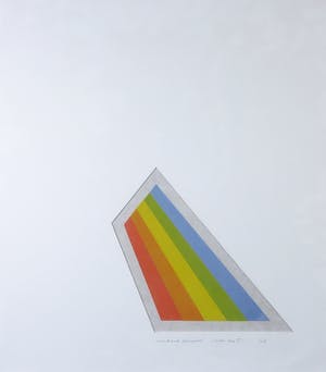 Geerhard Kuipers - Houtsnede op Japans papier, Blue top I - Ingelijst kopen? Bied vanaf 35!