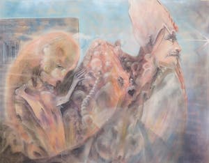 Geer Huybers - Pastel op papier, Zonder titel kopen? Bied vanaf 1!