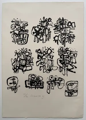 Corneille - handgesigneerde litho | 'Zonder titel' | 1962 (ZELDZAAM WERK) kopen? Bied vanaf 400!