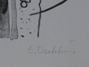 Ed Dukkers - Toreador en stier - Litho kopen? Bied vanaf 30!