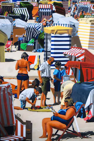 Marc Langer - Giclée op papier, Borkum - Ingelijst kopen? Bied vanaf 60!