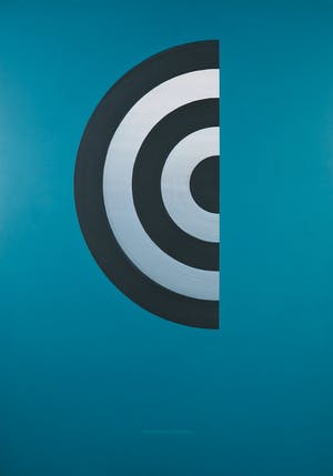 Hermann Gabler - Acryl en zeefdruk op paneel, Nahendes Denken - Ingelijst (Groot) kopen? Bied vanaf 50!