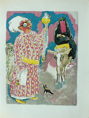 Kees van Dongen - Houtgravure 1955 - “ Le médecin persan ” - 1001 nacht kaufen? Bieten Sie von 30!