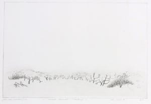 Jan van Winkel - Ets, Tweede duinets Vlieland kopen? Bied vanaf 1!