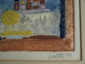 Louttre B. - ps. van Marc-Antoine Bissière (1926-2012) – Reliëfets , Zonder titel – ca 1970 kopen? Bied vanaf 50!