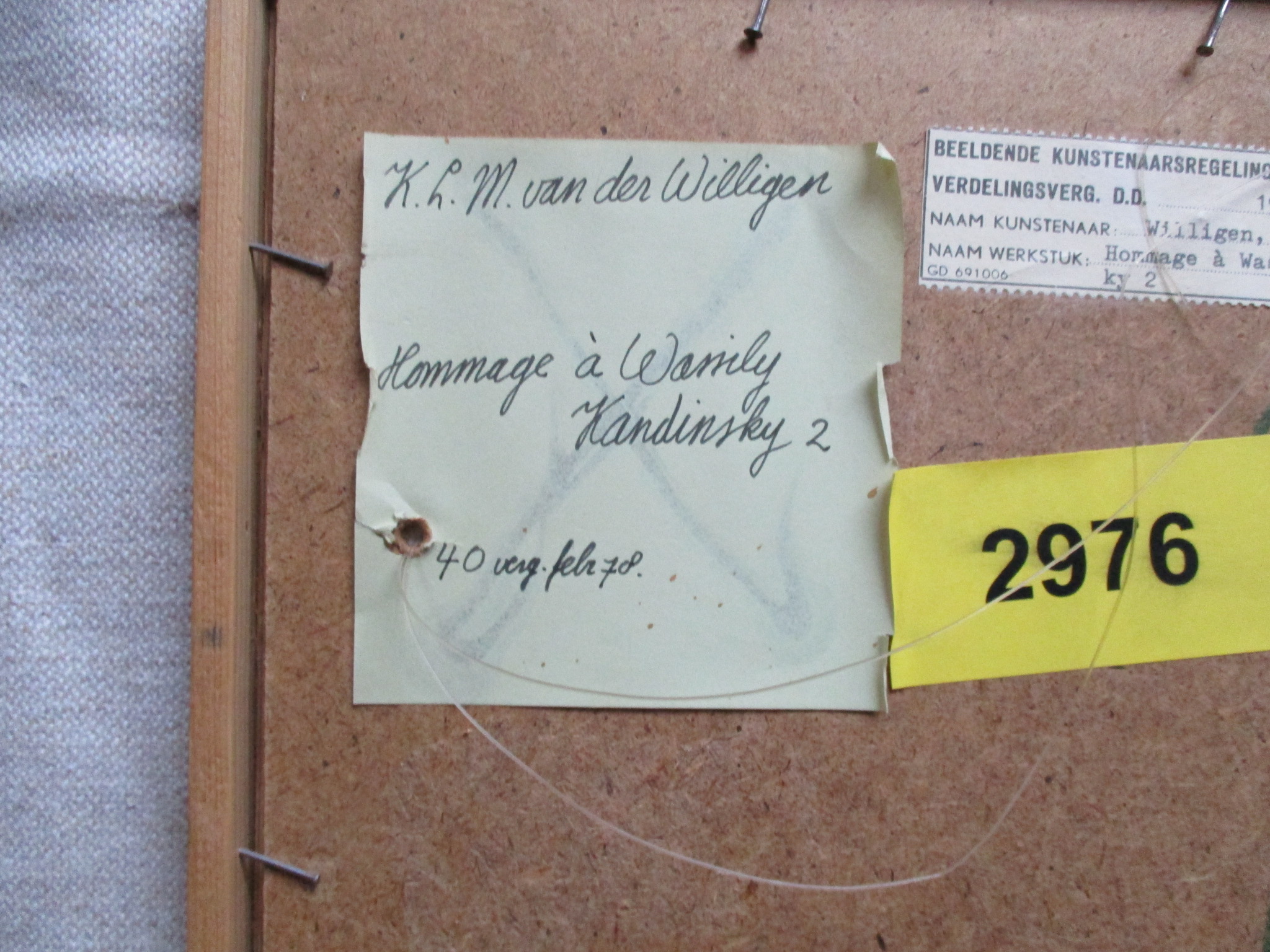 Kedi van der Willigen - Hommage à Wassily Kandinsky 2 kopen? Bied vanaf 45!