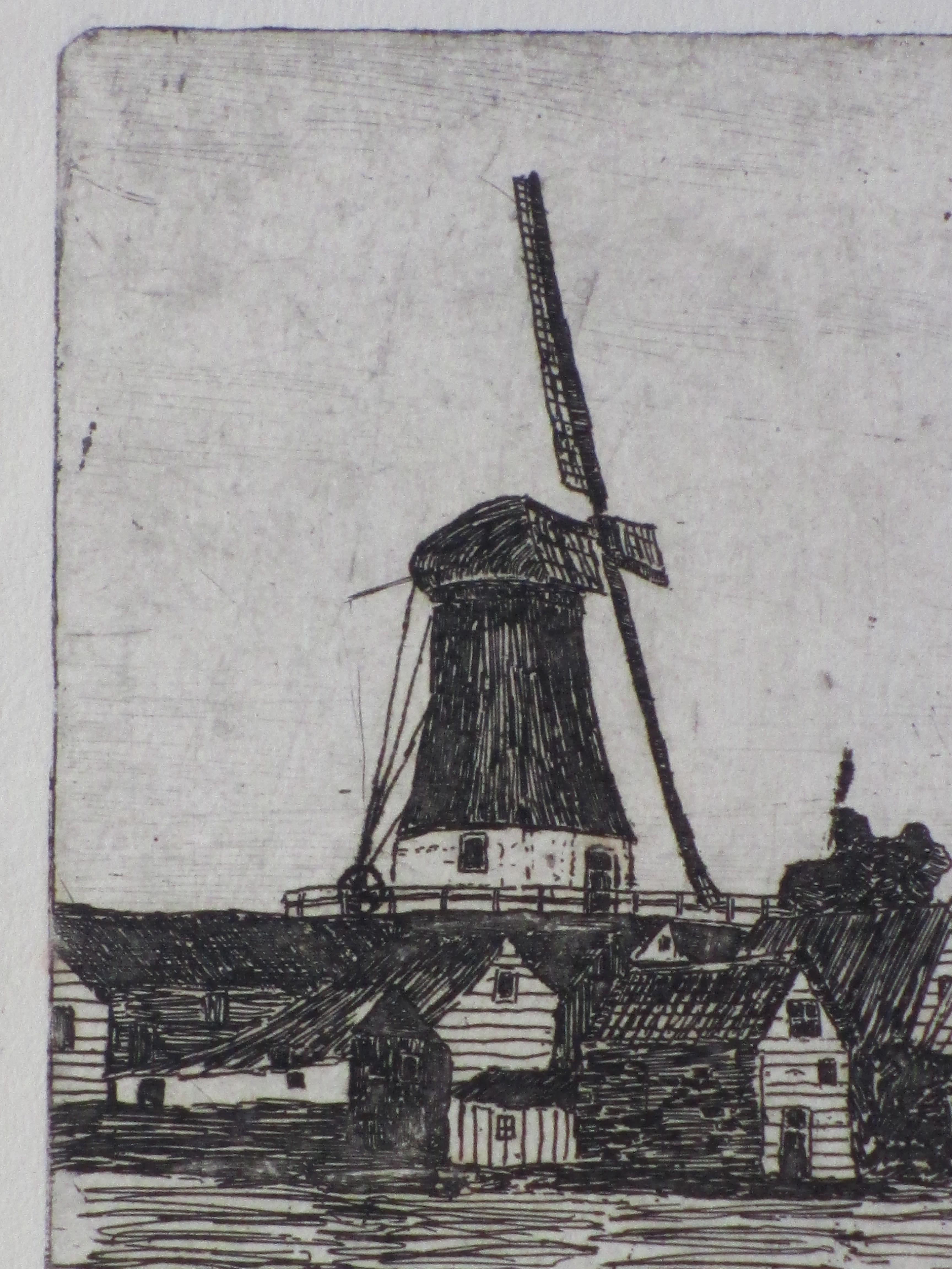 Marius Johannes Janssen - Aan de Kralingsche Plas - Ets kopen? Bied vanaf 1!