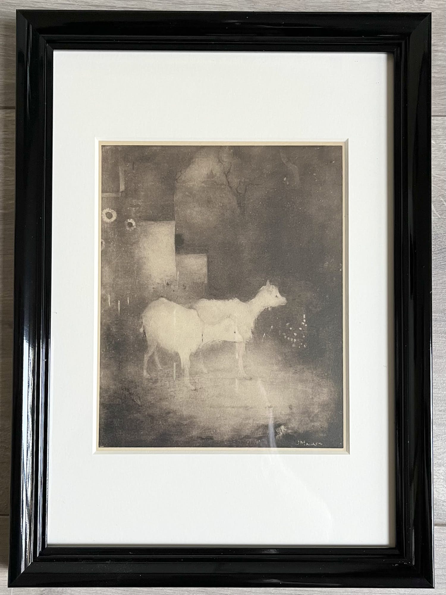 Jan Mankes - Originele Heliogravure 2 Geitjes in Bosch 1923 kopen? Bied vanaf 1!