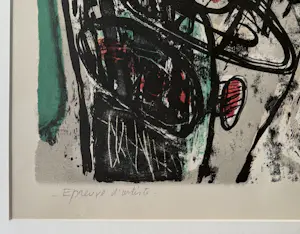 Corneille - handgesigneerde kleurenlitho | 'Le désert fleuri' | 1963 (INGELIJST) kopen? Bied vanaf 600!