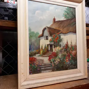 Buy Cornelis de Bruin - landhuis wit in tuin? Bid from 40!