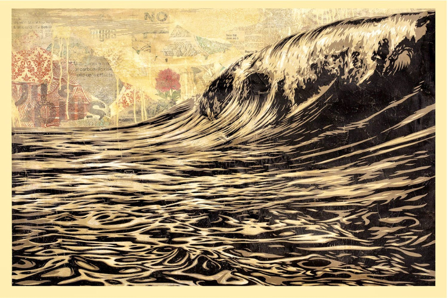 Shepard Fairey - DARK WAVE verkocht voor € 1!