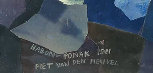 Napaku - Collage op papier, Habon-Ponak - Ingelijst kopen? Bied vanaf 70!