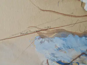 Heidi Daamen - gemengde techniek (gouache, pastel e.a.) 1970 - "meisje met springtouw" ges. kopen? Bied vanaf 62!