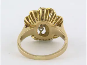 Gouden ring bezet met briljant geslepen diamanten tot. 0.45ct kopen? Bied vanaf 800!
