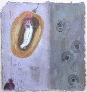 Liesbeth Rahder - Zeefdruk, Zonder titel - Ingelijst kopen? Bied vanaf 35!